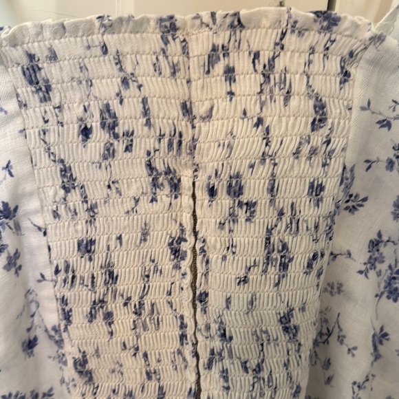 Reformation White Camisole Top with Delicate Bow Detail linen - Picture 6 of 6